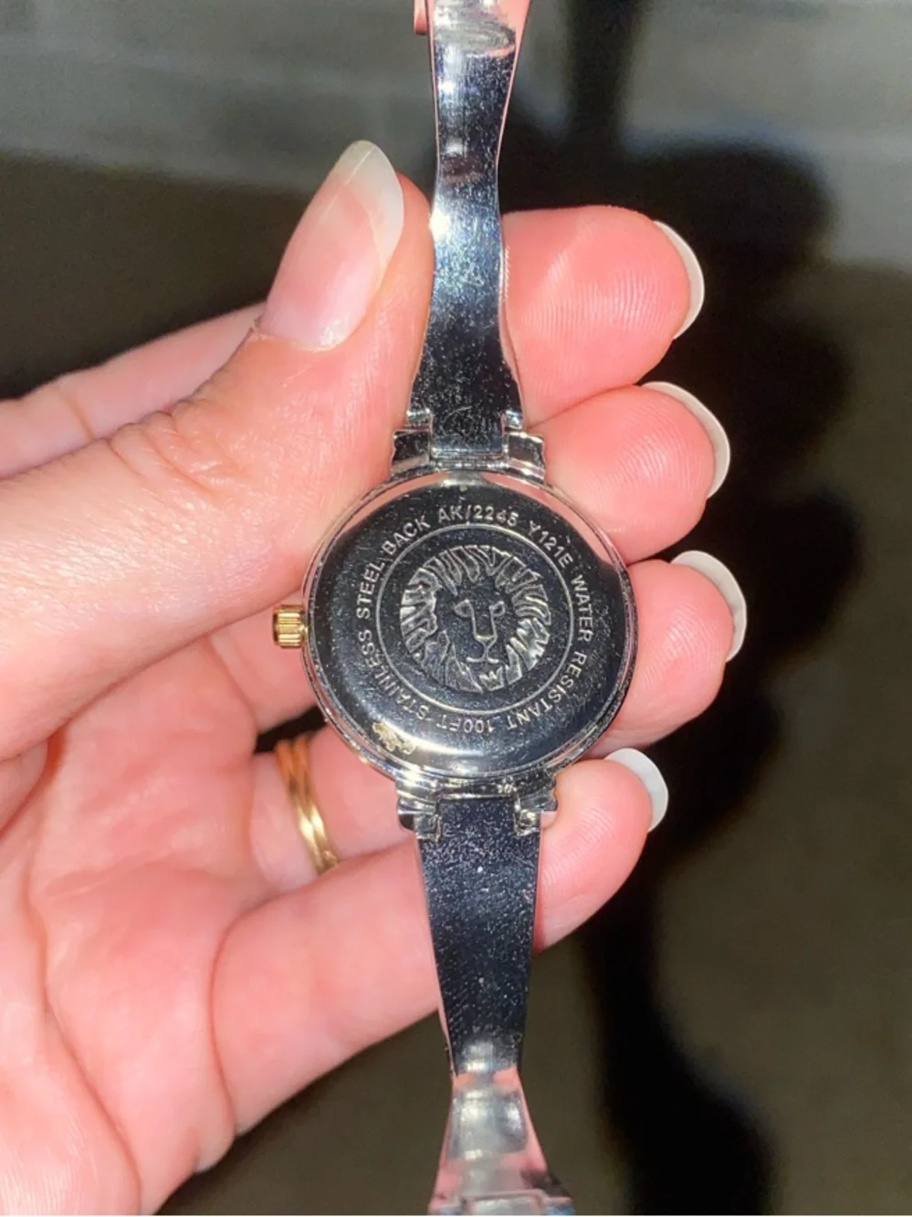 Anne Klein Women's Two-Tone Gold and Silver Dress Watch - Mother of Pearl Dial